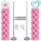 DECOJOY Balloon Column Stand Set of 2, Adjustable 7 Feet Balloon Arch Stands with Bases for Floor, Tall Balloon Tower Pillar Assembly Kit for Graduation, Birthday, Party, Baby Shower Decoration